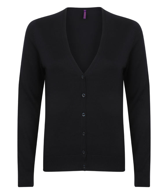 Henbury Ladies Lightweight V Neck Cardigan
