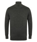 Henbury Zip Neck Sweater-5