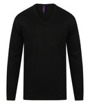 Henbury Acrylic V Neck Sweater-5