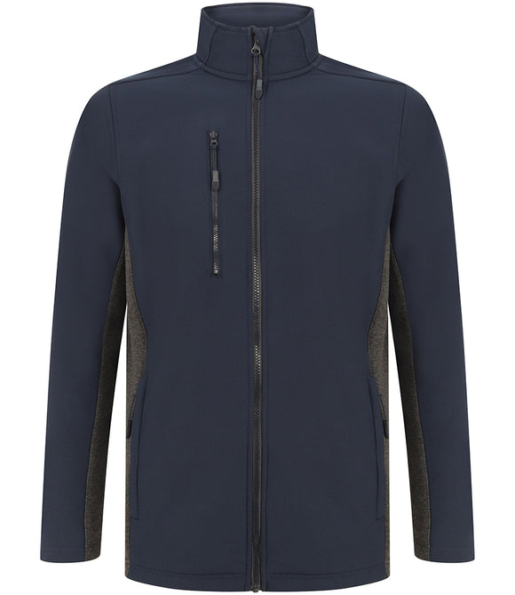 Henbury Unisex Contrast Soft Shell Jacket