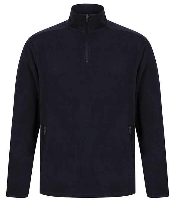 Henbury Zip Neck Micro Fleece