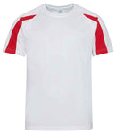 JC003 Arctic White/Fire Red Front