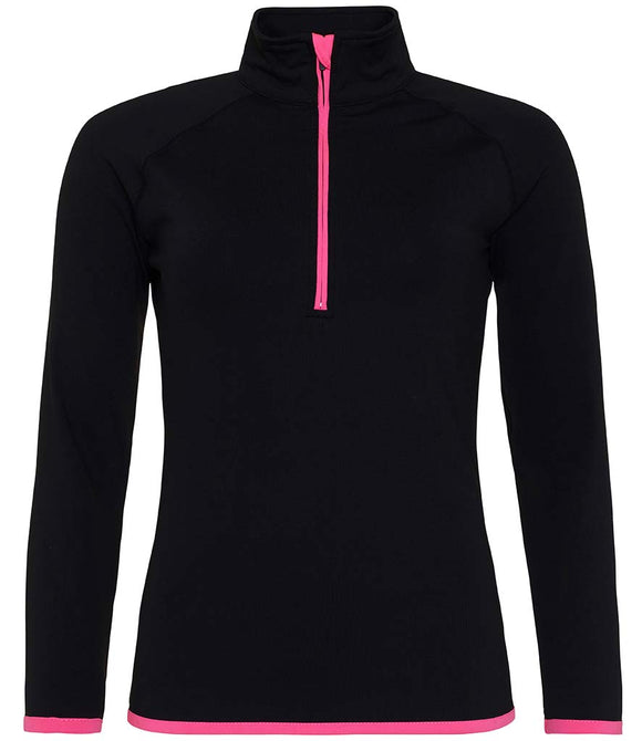 AWDis Ladies Cool Half Zip Sweat Top