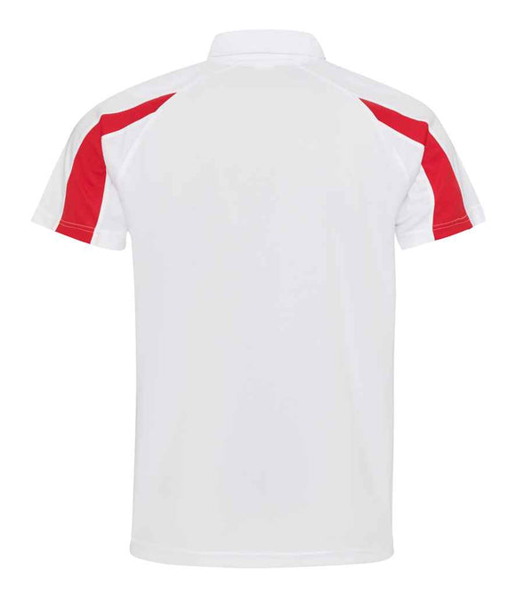 JC043 Arctic White/Fire Red Back