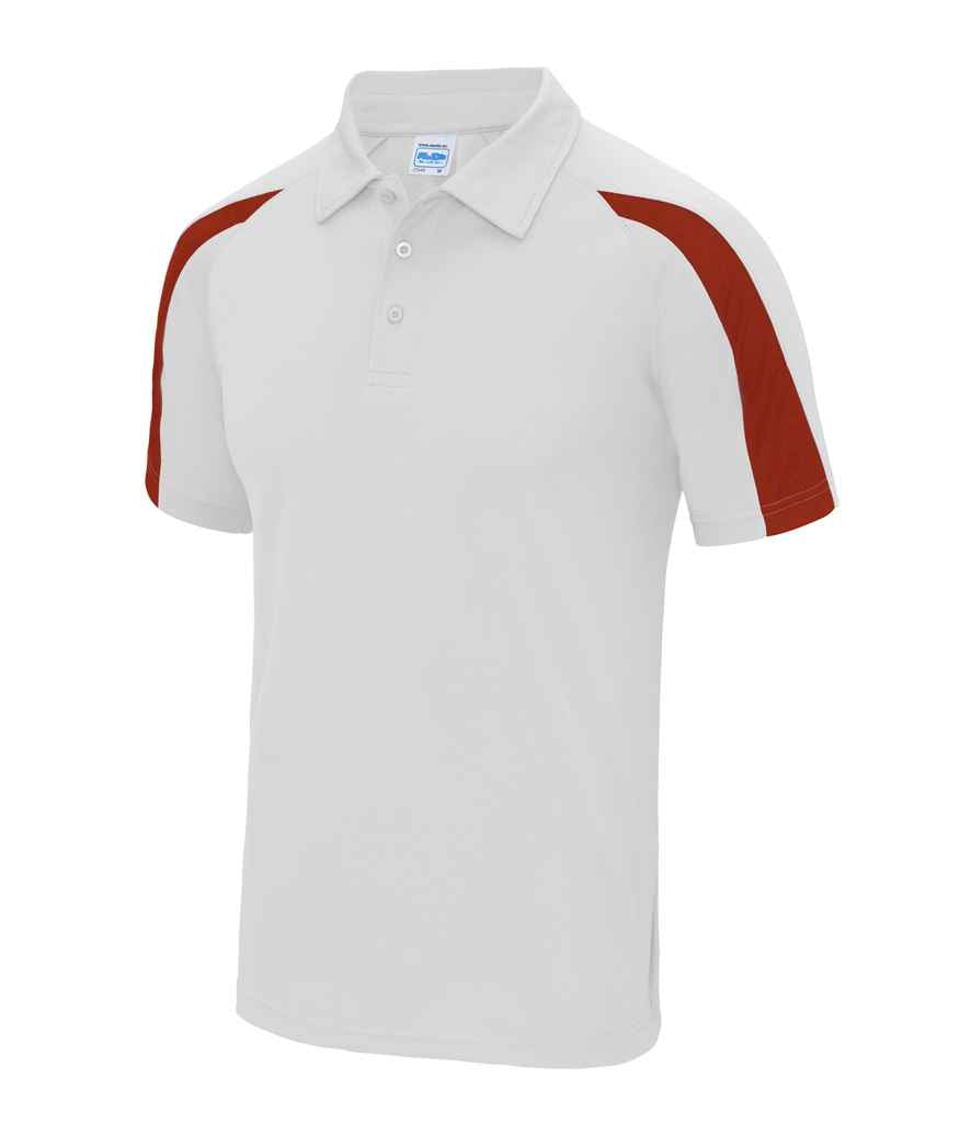 JC043 Arctic White/Fire Red Front