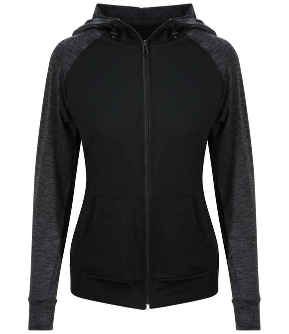 JC058 Black/Black Slate Melange Front