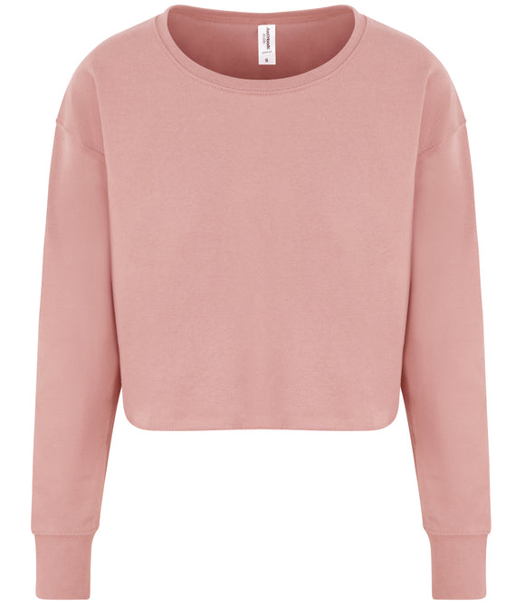 AWDis Ladies Cropped Sweatshirt