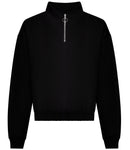AWDis Ladies Cropped 1/4 Zip Sweatshirt-4