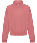AWDis Ladies Cropped 1/4 Zip Sweatshirt-5