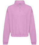 AWDis Ladies Cropped 1/4 Zip Sweatshirt-6