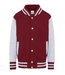 JH043B Burgundy/Heather Grey Front