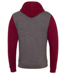 JH059 Charcoal/Burgundy Back