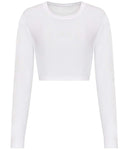 AWDis Ladies Long Sleeve Cropped T-Shirt-4