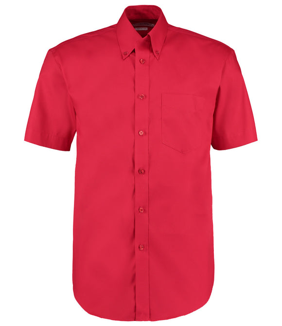 Kustom Kit Premium Short Sleeve Classic Fit Oxford Shirt