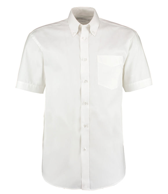 Kustom Kit Premium Short Sleeve Classic Fit Oxford Shirt