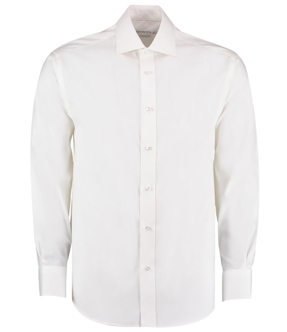 Kustom Kit Premium Long Sleeve Classic Fit Oxford Shirt