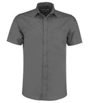 Kustom Kit Short Sleeve Tailored Poplin Shirt-3