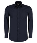Kustom Kit Long Sleeve Tailored Poplin Shirt-4