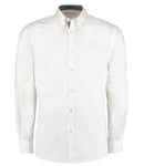 Kustom Kit Premium Long Sleeve Contrast Tailored Oxford Shirt-3