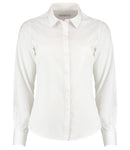 Kustom Kit Ladies Long Sleeve Tailored Poplin Shirt-8