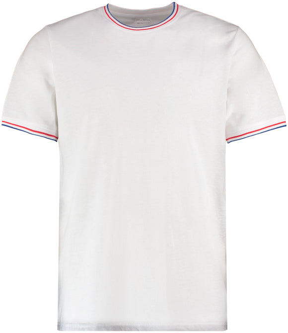 Kustom Kit Fashion Fit Tipped T-Shirt