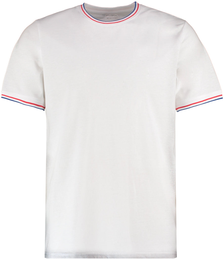 Kustom Kit Fashion Fit Tipped T-Shirt