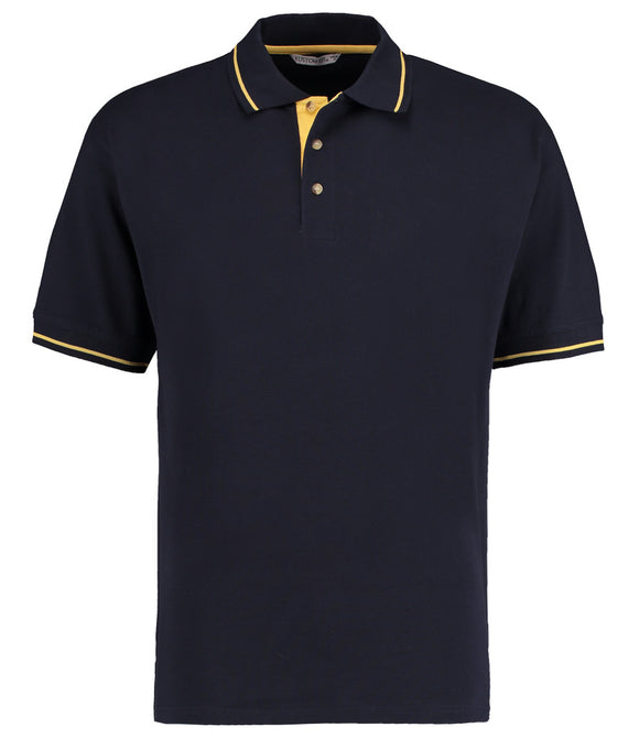 Kustom Kit St Mellion Tipped Cotton Pique Polo Shirt