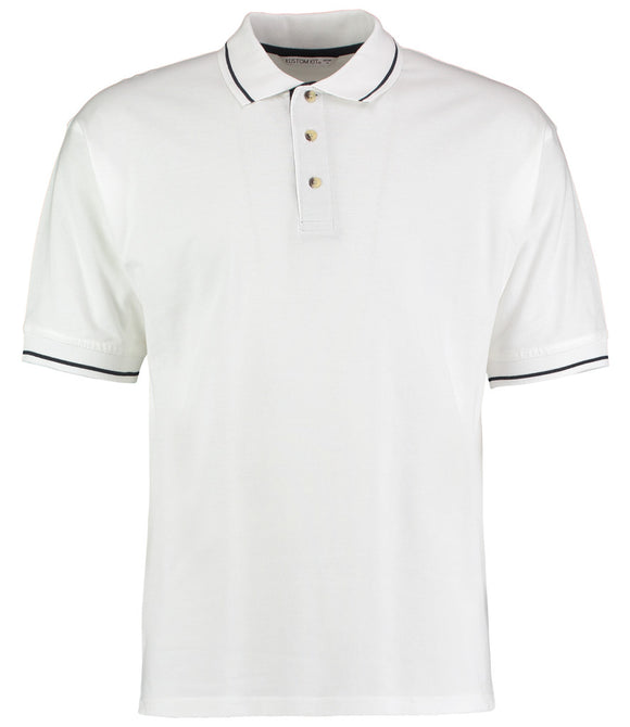 Kustom Kit St Mellion Tipped Cotton Pique Polo Shirt