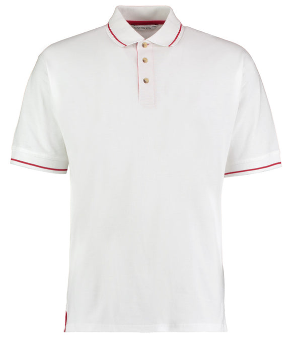 Kustom Kit St Mellion Tipped Cotton Pique Polo Shirt