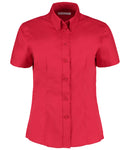 Kustom Kit Ladies Premium Short Sleeve Tailored Oxford Shirt-7