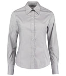Kustom Kit Ladies Premium Long Sleeve Tailored Oxford Shirt-6