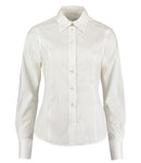 Kustom Kit Ladies Premium Long Sleeve Tailored Oxford Shirt-7