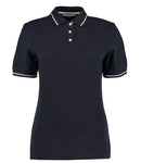 Kustom Kit Ladies St Mellion Tipped Cotton Pique Polo Shirt-4