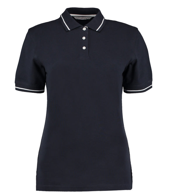 Kustom Kit Ladies St Mellion Tipped Cotton Pique Polo Shirt