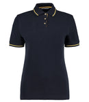 Kustom Kit Ladies St Mellion Tipped Cotton Pique Polo Shirt-5
