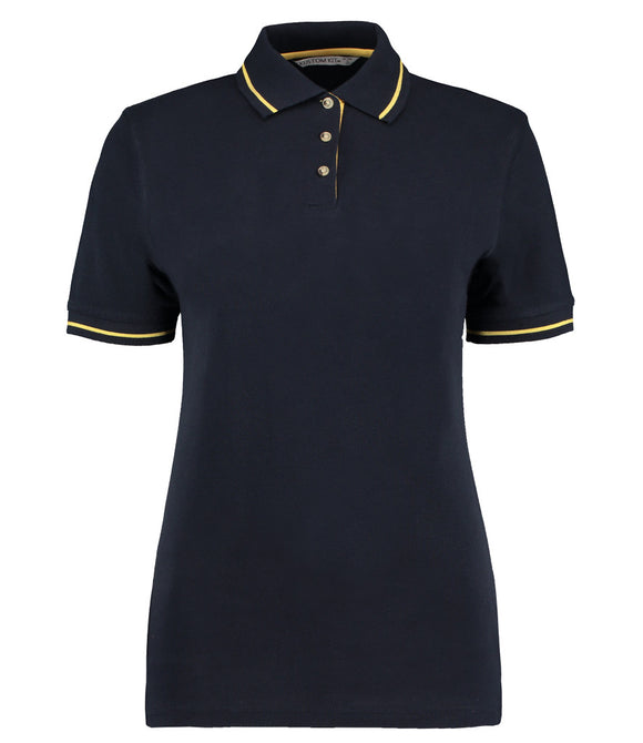 Kustom Kit Ladies St Mellion Tipped Cotton Pique Polo Shirt