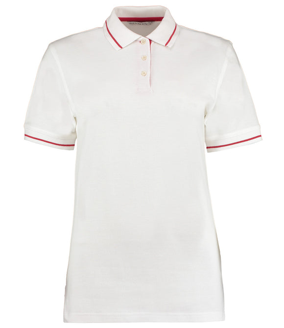 Kustom Kit Ladies St Mellion Tipped Cotton Pique Polo Shirt