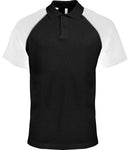 Kariban Baseball Cotton Pique Polo Shirt-4