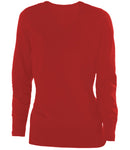 Kariban Ladies Cotton Acrylic V Neck Sweater-6