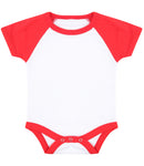 Larkwood Essential Short Sleeve Baby Baseball Bodysuit-4