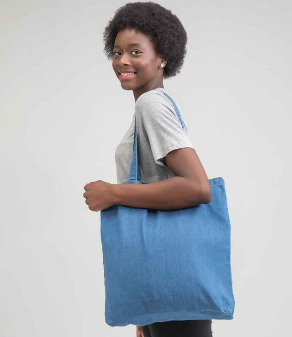Mantis Denim Tote Bag | Denim Blue
