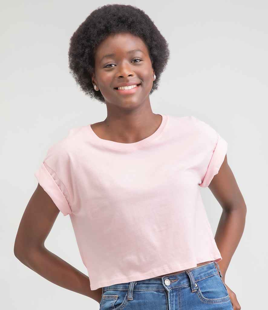 Mantis Ladies Organic Cropped T-Shirt | Black