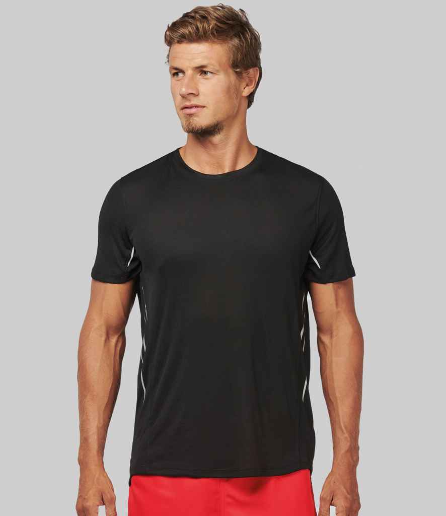 Proact Contrast Sports T-Shirt | Black/Silver