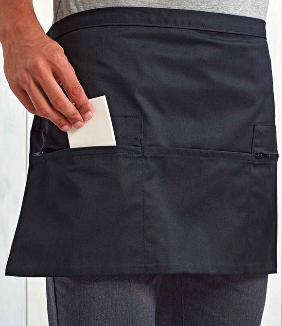 Premier Zip Pocket Waist Apron | Black
