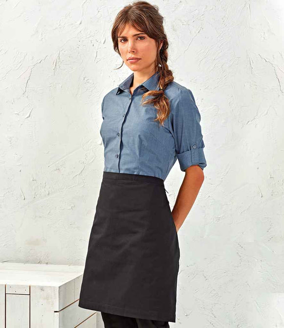 Premier Fairtrade Certified Organic Cotton Waist Apron | Black