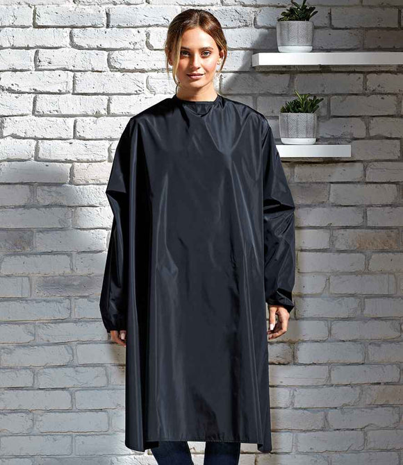 Premier Waterproof Long Sleeve Salon Gown | Black