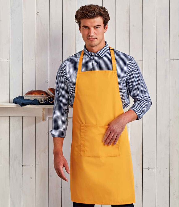 Premier 'Colours' Bib Apron with Pocket