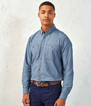 Premier Organic Fairtrade Certified Long Sleeve Chambray Shirt-2