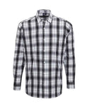 Premier Ginmill Check Long Sleeve Shirt | Black/White-1