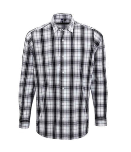 Premier Ginmill Check Long Sleeve Shirt | Black/White